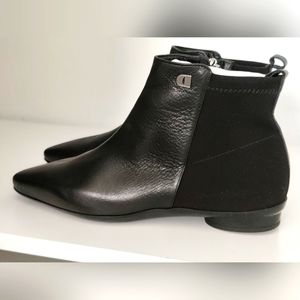 DONATELLO Women's Black Leather Ankle Boots Size 38